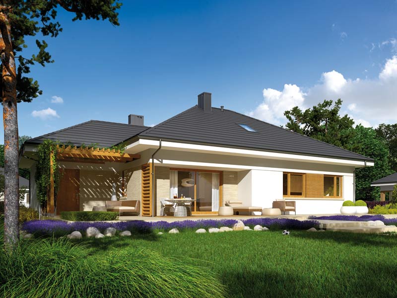 Flo III G1 – nowoczesny i energooszczędny dom z poddaszem do adaptacji